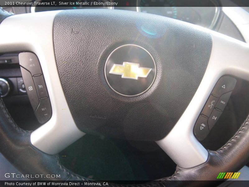 Silver Ice Metallic / Ebony/Ebony 2011 Chevrolet Traverse LT