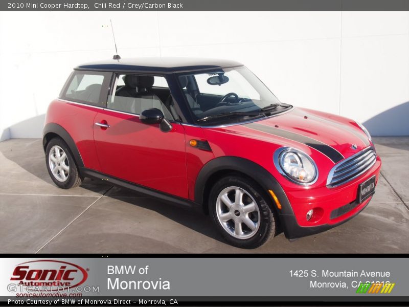 Chili Red / Grey/Carbon Black 2010 Mini Cooper Hardtop