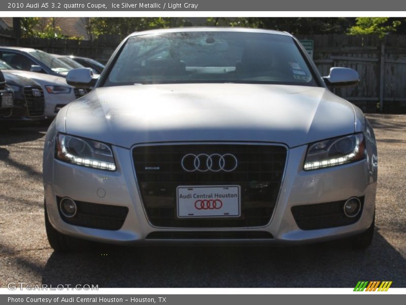 Ice Silver Metallic / Light Gray 2010 Audi A5 3.2 quattro Coupe