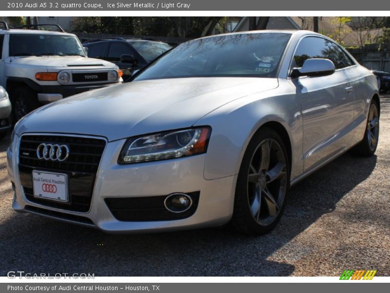 Ice Silver Metallic / Light Gray 2010 Audi A5 3.2 quattro Coupe