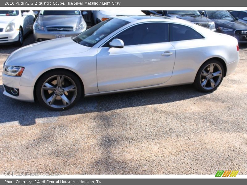 Ice Silver Metallic / Light Gray 2010 Audi A5 3.2 quattro Coupe