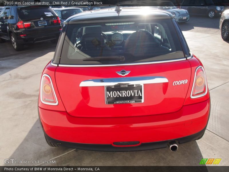 Chili Red / Grey/Carbon Black 2010 Mini Cooper Hardtop