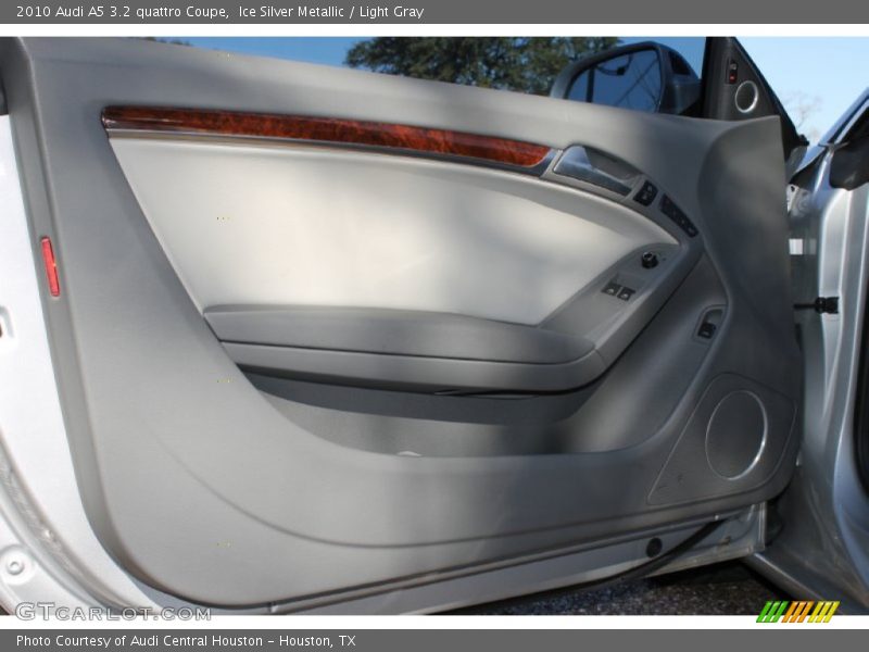 Ice Silver Metallic / Light Gray 2010 Audi A5 3.2 quattro Coupe