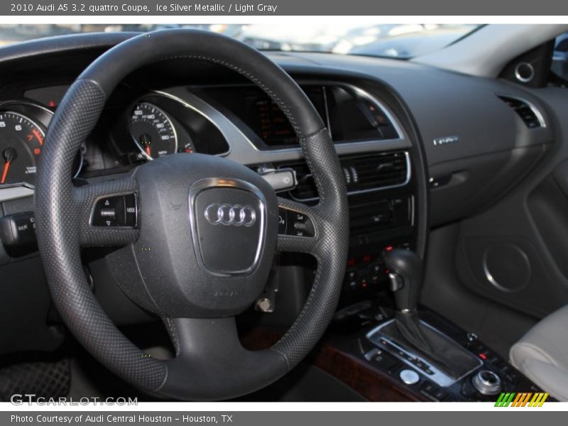 Ice Silver Metallic / Light Gray 2010 Audi A5 3.2 quattro Coupe