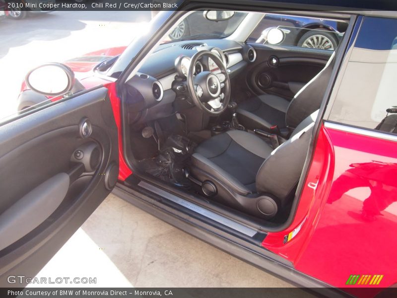 Chili Red / Grey/Carbon Black 2010 Mini Cooper Hardtop