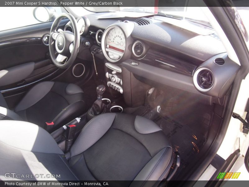 Pepper White / Grey/Carbon Black 2007 Mini Cooper S Hardtop