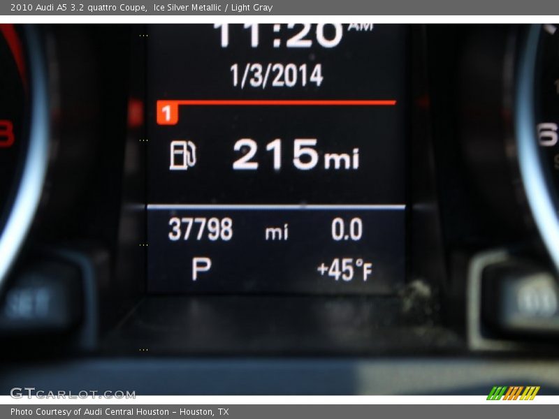 Ice Silver Metallic / Light Gray 2010 Audi A5 3.2 quattro Coupe