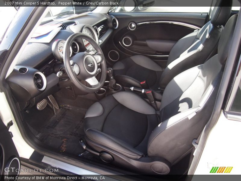 Pepper White / Grey/Carbon Black 2007 Mini Cooper S Hardtop