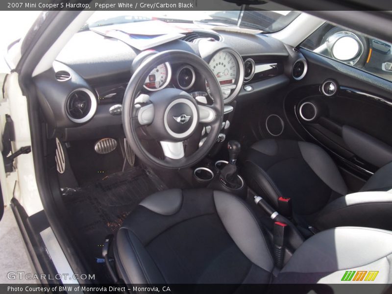 Pepper White / Grey/Carbon Black 2007 Mini Cooper S Hardtop