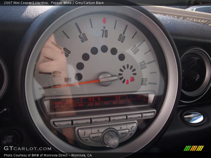 Pepper White / Grey/Carbon Black 2007 Mini Cooper S Hardtop