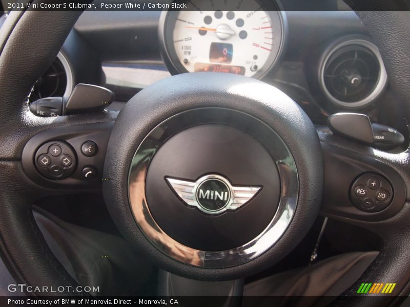 Pepper White / Carbon Black 2011 Mini Cooper S Clubman