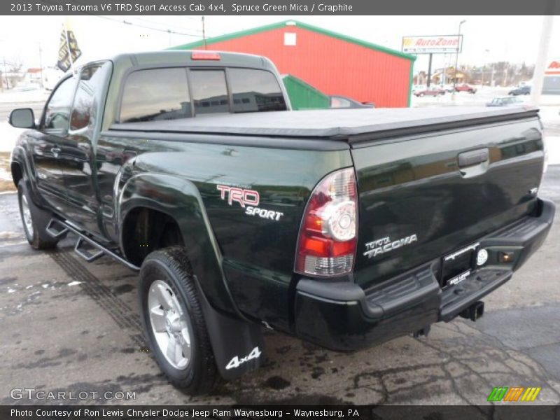 Spruce Green Mica / Graphite 2013 Toyota Tacoma V6 TRD Sport Access Cab 4x4