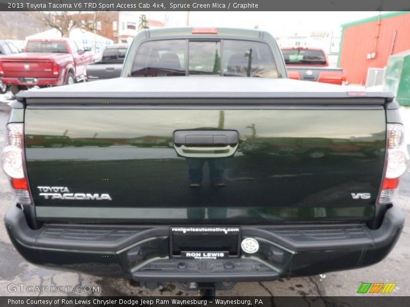 Spruce Green Mica / Graphite 2013 Toyota Tacoma V6 TRD Sport Access Cab 4x4