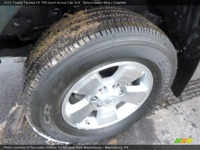Spruce Green Mica / Graphite 2013 Toyota Tacoma V6 TRD Sport Access Cab 4x4