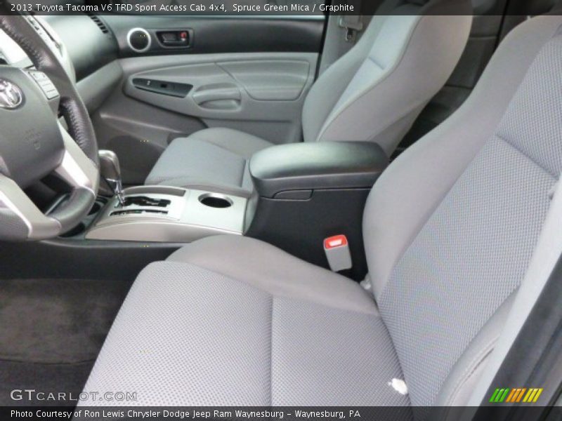 Spruce Green Mica / Graphite 2013 Toyota Tacoma V6 TRD Sport Access Cab 4x4