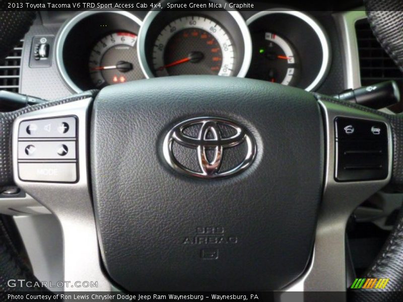Spruce Green Mica / Graphite 2013 Toyota Tacoma V6 TRD Sport Access Cab 4x4
