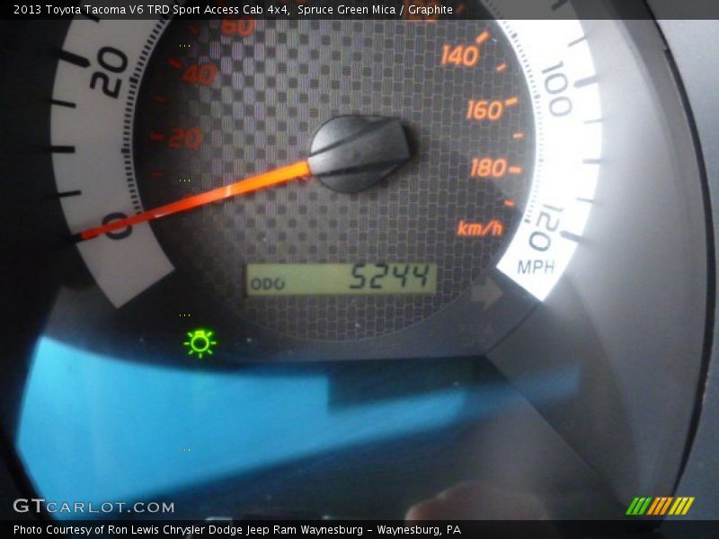 Spruce Green Mica / Graphite 2013 Toyota Tacoma V6 TRD Sport Access Cab 4x4