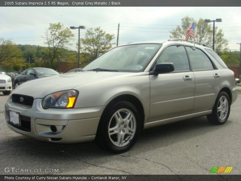 Crystal Grey Metallic / Black 2005 Subaru Impreza 2.5 RS Wagon