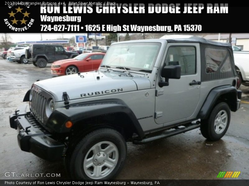 Billet Silver Metallic / Black 2013 Jeep Wrangler Rubicon 4x4