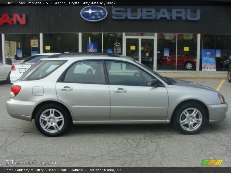 Crystal Grey Metallic / Black 2005 Subaru Impreza 2.5 RS Wagon