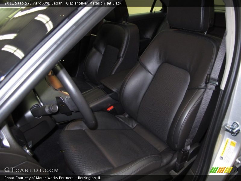 Glacier Silver Metallic / Jet Black 2011 Saab 9-5 Aero XWD Sedan