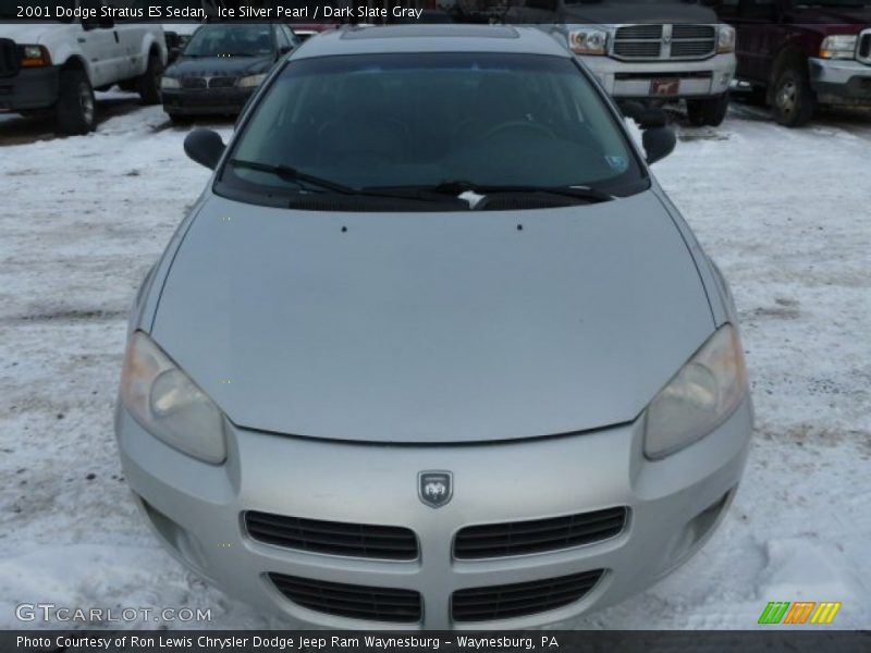 Ice Silver Pearl / Dark Slate Gray 2001 Dodge Stratus ES Sedan