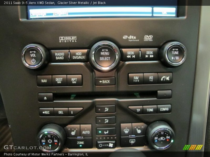 Controls of 2011 9-5 Aero XWD Sedan