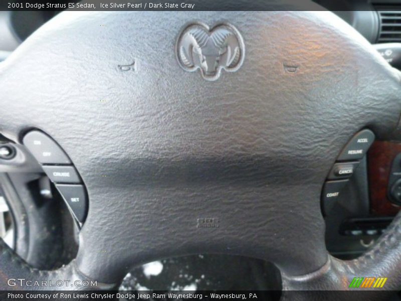 Ice Silver Pearl / Dark Slate Gray 2001 Dodge Stratus ES Sedan
