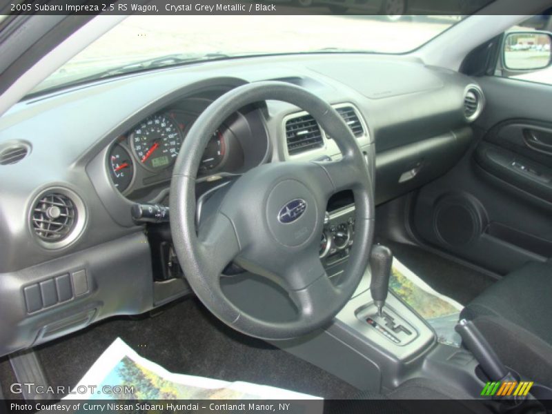 Crystal Grey Metallic / Black 2005 Subaru Impreza 2.5 RS Wagon