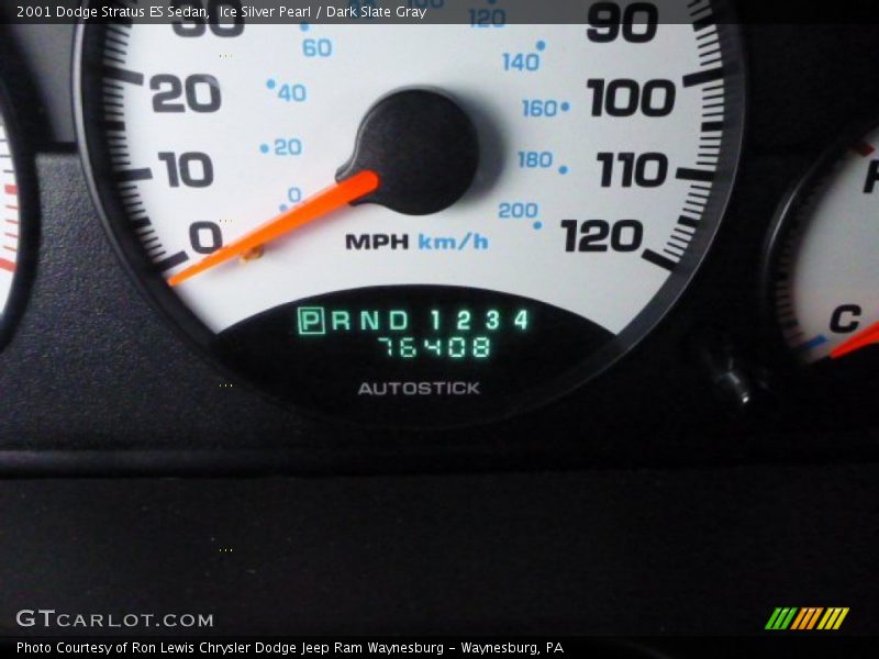 Ice Silver Pearl / Dark Slate Gray 2001 Dodge Stratus ES Sedan
