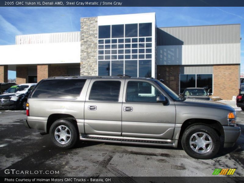 Steel Gray Metallic / Stone Gray 2005 GMC Yukon XL Denali AWD