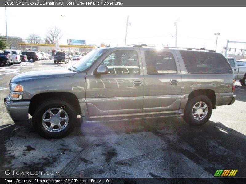 Steel Gray Metallic / Stone Gray 2005 GMC Yukon XL Denali AWD