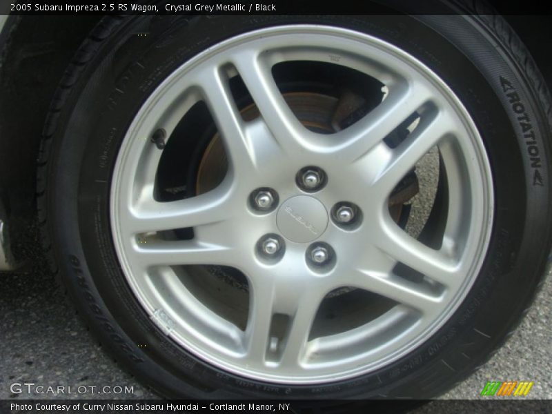 Crystal Grey Metallic / Black 2005 Subaru Impreza 2.5 RS Wagon
