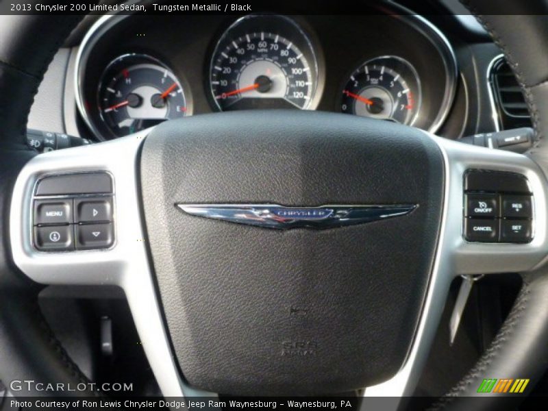Tungsten Metallic / Black 2013 Chrysler 200 Limited Sedan