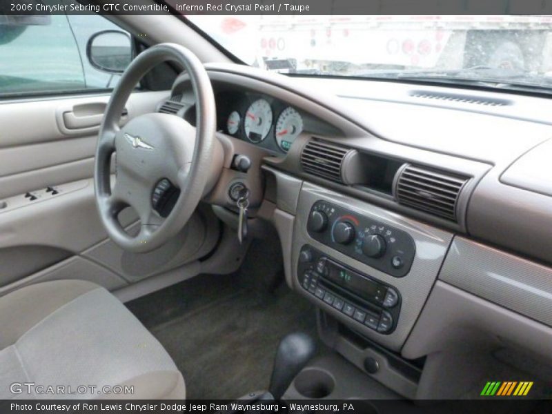 Inferno Red Crystal Pearl / Taupe 2006 Chrysler Sebring GTC Convertible