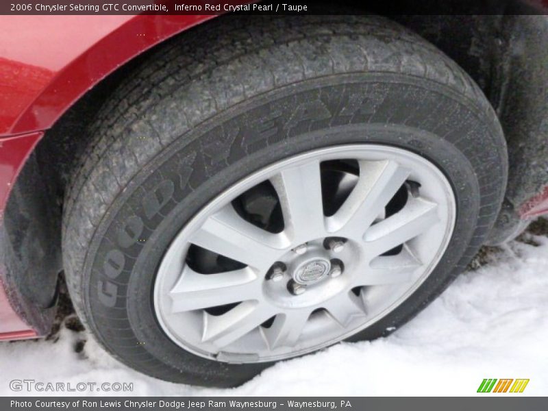 Inferno Red Crystal Pearl / Taupe 2006 Chrysler Sebring GTC Convertible