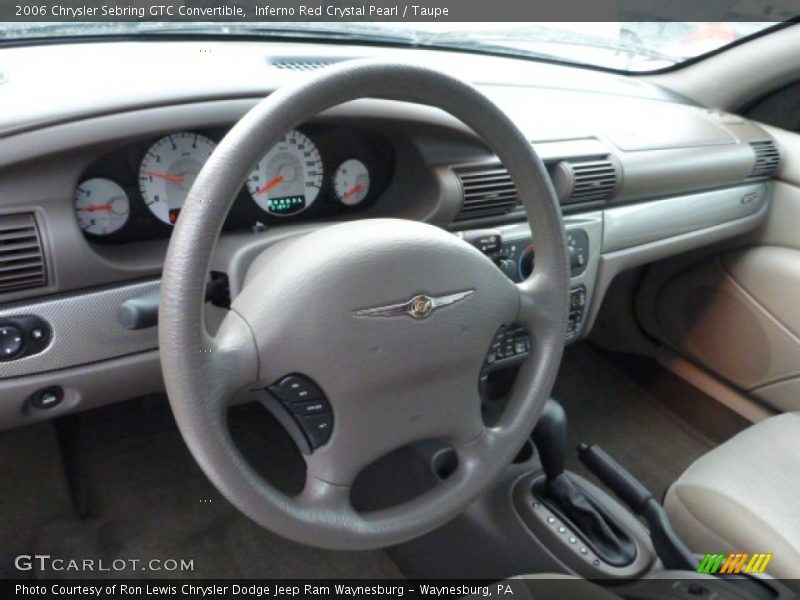 Inferno Red Crystal Pearl / Taupe 2006 Chrysler Sebring GTC Convertible