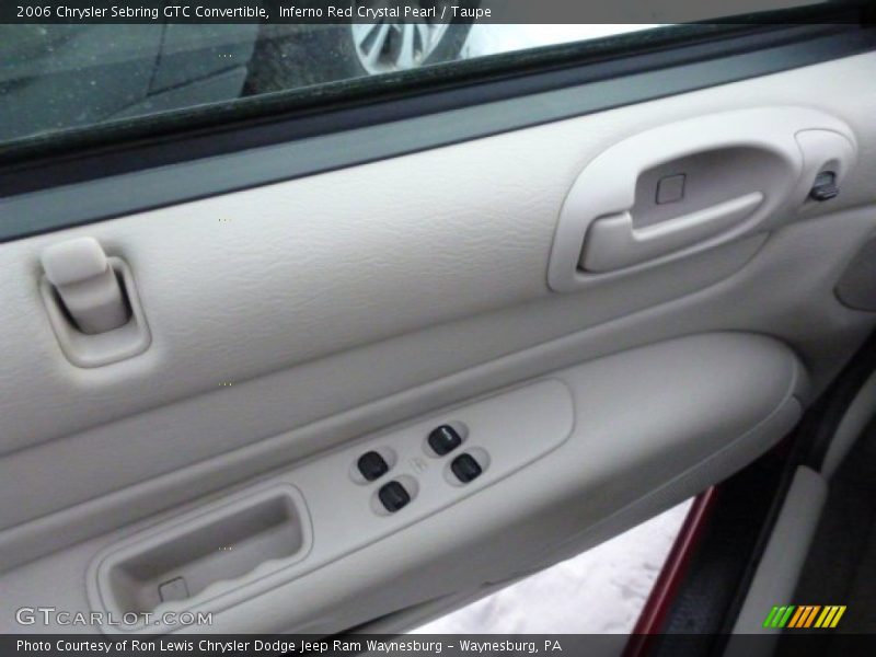 Inferno Red Crystal Pearl / Taupe 2006 Chrysler Sebring GTC Convertible