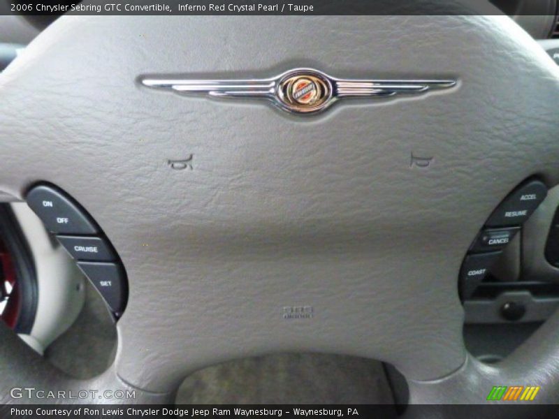 Inferno Red Crystal Pearl / Taupe 2006 Chrysler Sebring GTC Convertible