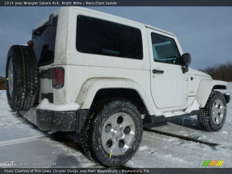 Bright White / Black/Dark Saddle 2014 Jeep Wrangler Sahara 4x4