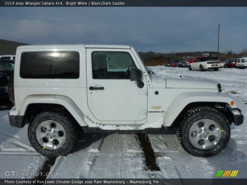 Bright White / Black/Dark Saddle 2014 Jeep Wrangler Sahara 4x4