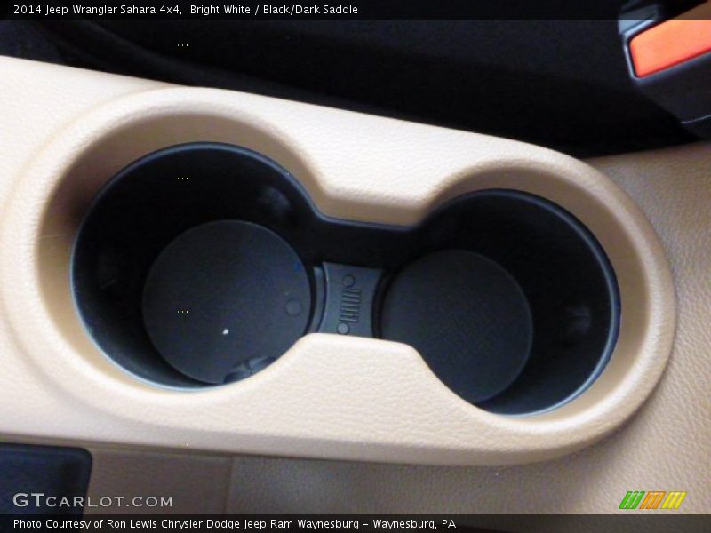 Bright White / Black/Dark Saddle 2014 Jeep Wrangler Sahara 4x4