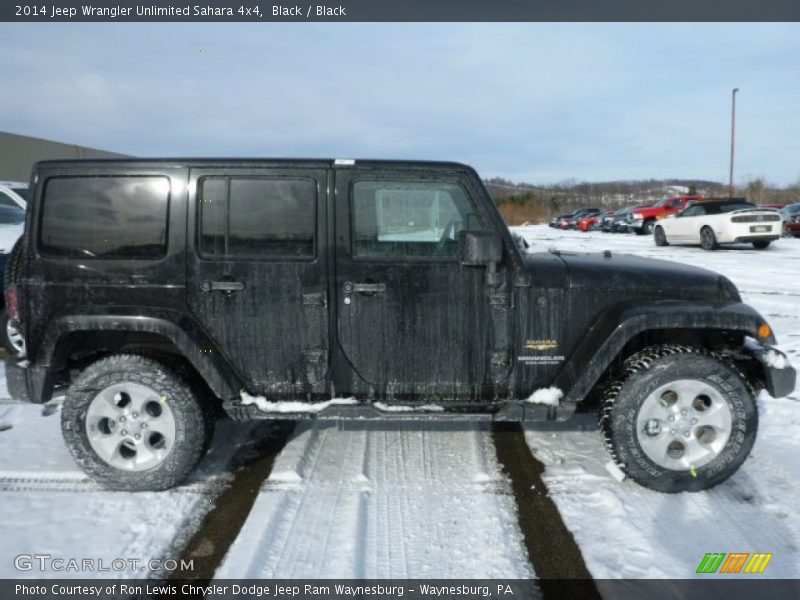 Black / Black 2014 Jeep Wrangler Unlimited Sahara 4x4