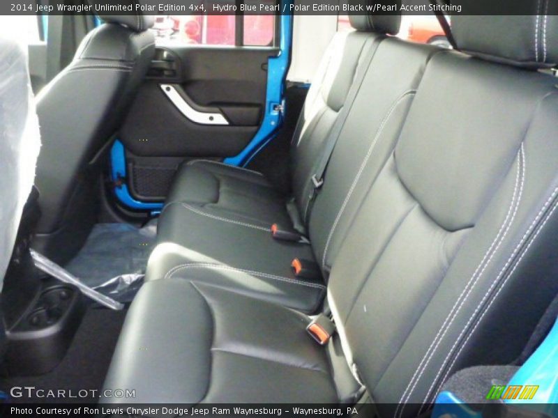 Hydro Blue Pearl / Polar Edition Black w/Pearl Accent Stitching 2014 Jeep Wrangler Unlimited Polar Edition 4x4
