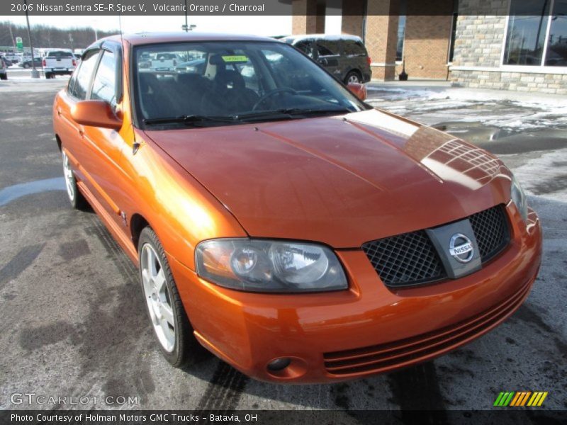 Volcanic Orange / Charcoal 2006 Nissan Sentra SE-R Spec V
