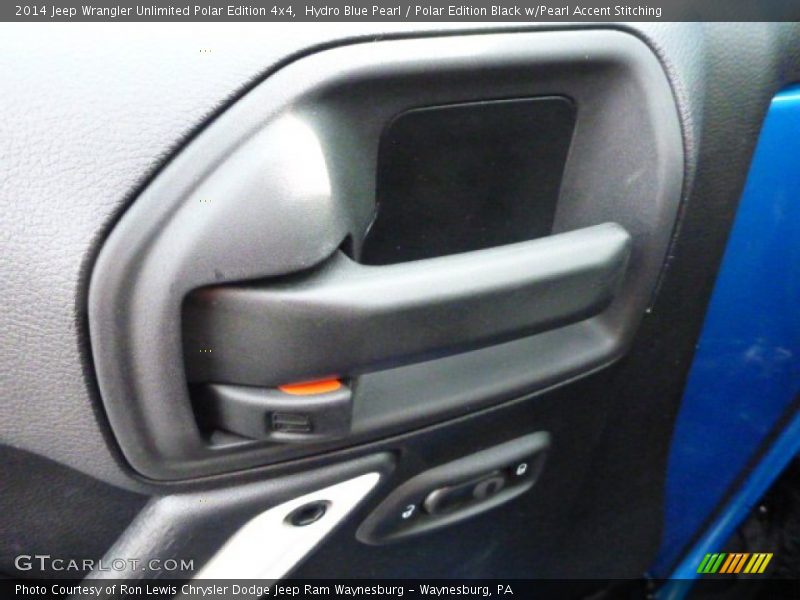 Hydro Blue Pearl / Polar Edition Black w/Pearl Accent Stitching 2014 Jeep Wrangler Unlimited Polar Edition 4x4