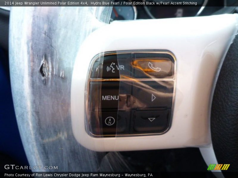 Hydro Blue Pearl / Polar Edition Black w/Pearl Accent Stitching 2014 Jeep Wrangler Unlimited Polar Edition 4x4