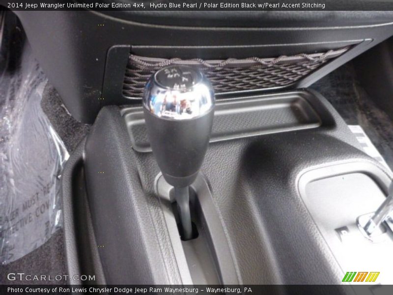 Hydro Blue Pearl / Polar Edition Black w/Pearl Accent Stitching 2014 Jeep Wrangler Unlimited Polar Edition 4x4