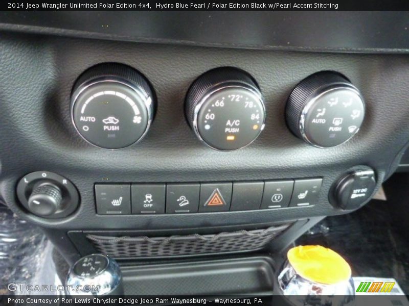 Hydro Blue Pearl / Polar Edition Black w/Pearl Accent Stitching 2014 Jeep Wrangler Unlimited Polar Edition 4x4