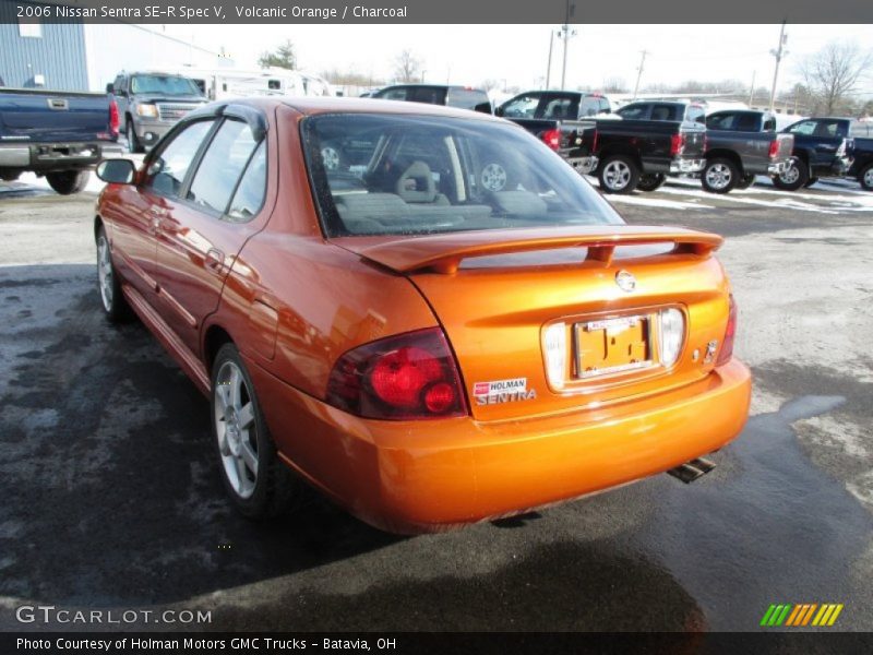 Volcanic Orange / Charcoal 2006 Nissan Sentra SE-R Spec V